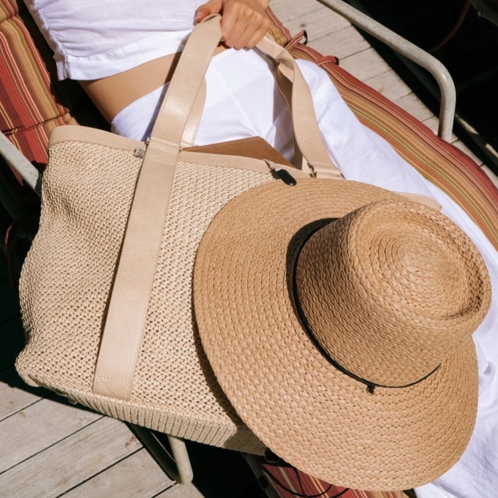 Beis The Naturals Raffia Tote Bag